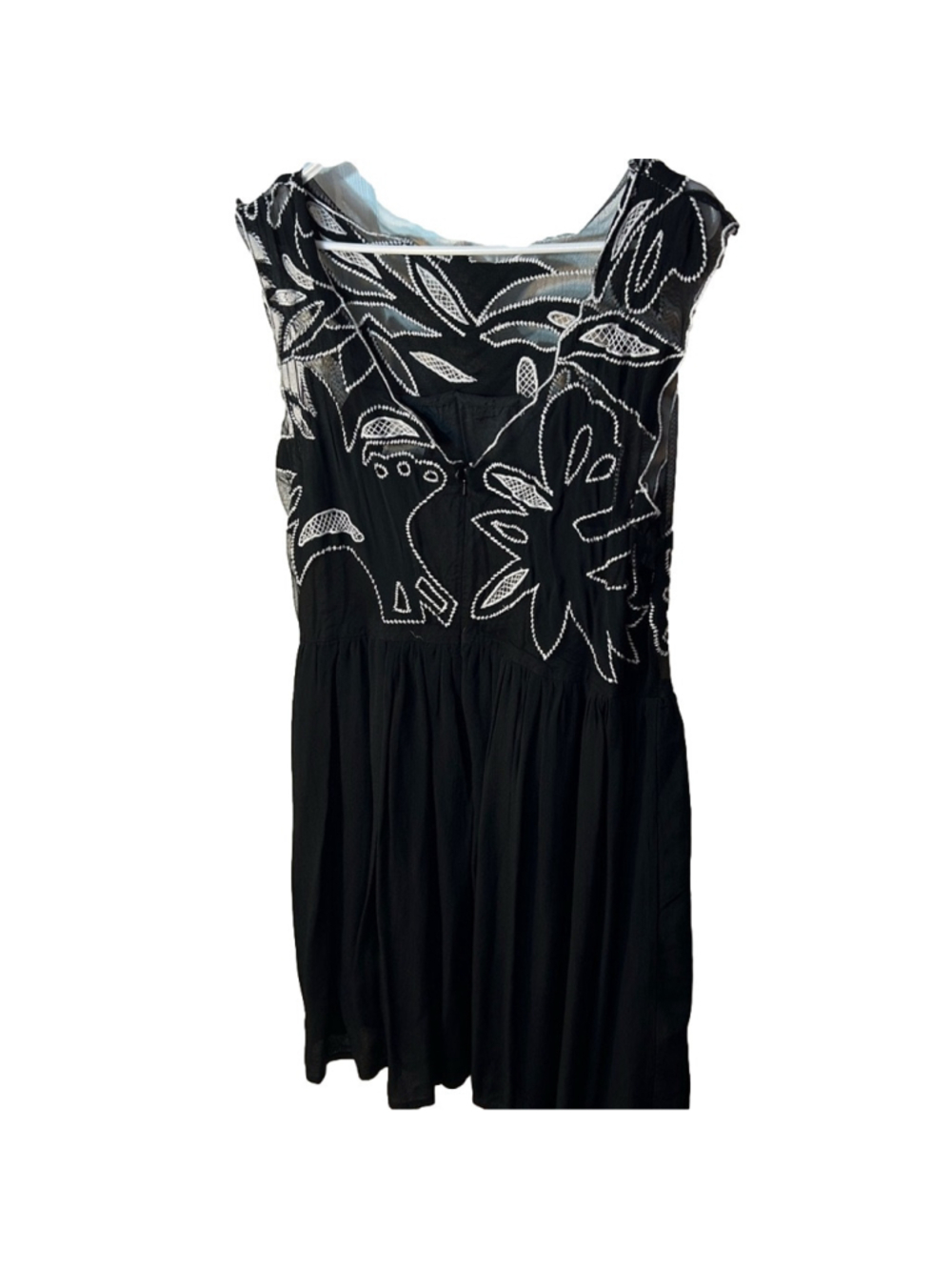 ASOS Women’s Size 14 Whimsy Goth Black Embroidered Dress – NWT